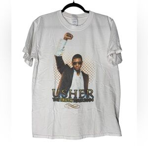 VTG Y2K Usher The Truth Tour 2004 Official Concert Tee Shirt Medium Graphic R&B